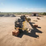 Automatic Fly Ash Brick Making Machine Plant Top View Installation Site (1)