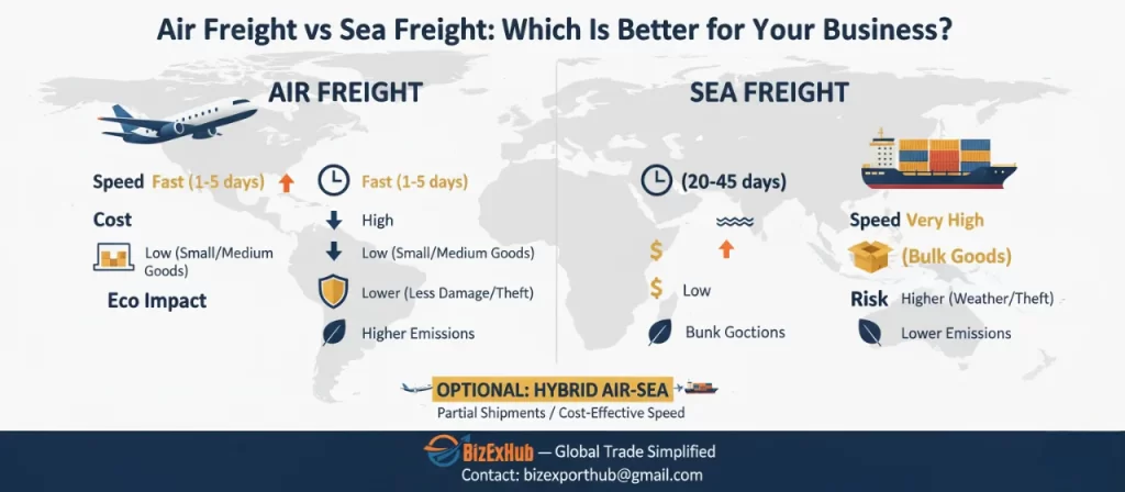 Air Freight vs Sea Freight Which Is Better for Your Business