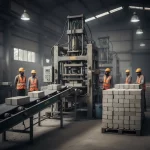 Automatic Fly Ash Brick Making Machine Inside Factory View