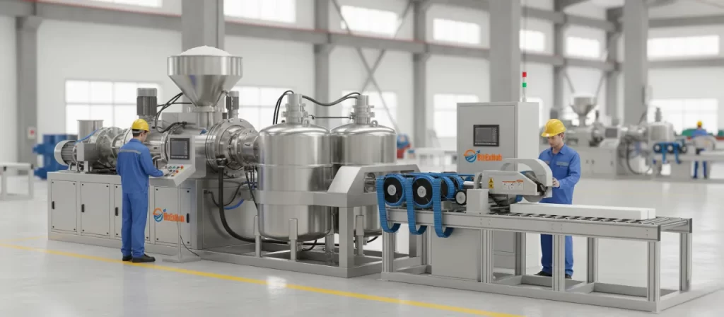 High-Capacity Turnkey Line Large PVC Profile Plant