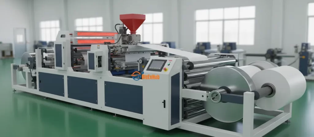 Paper extrusion lamination machine
