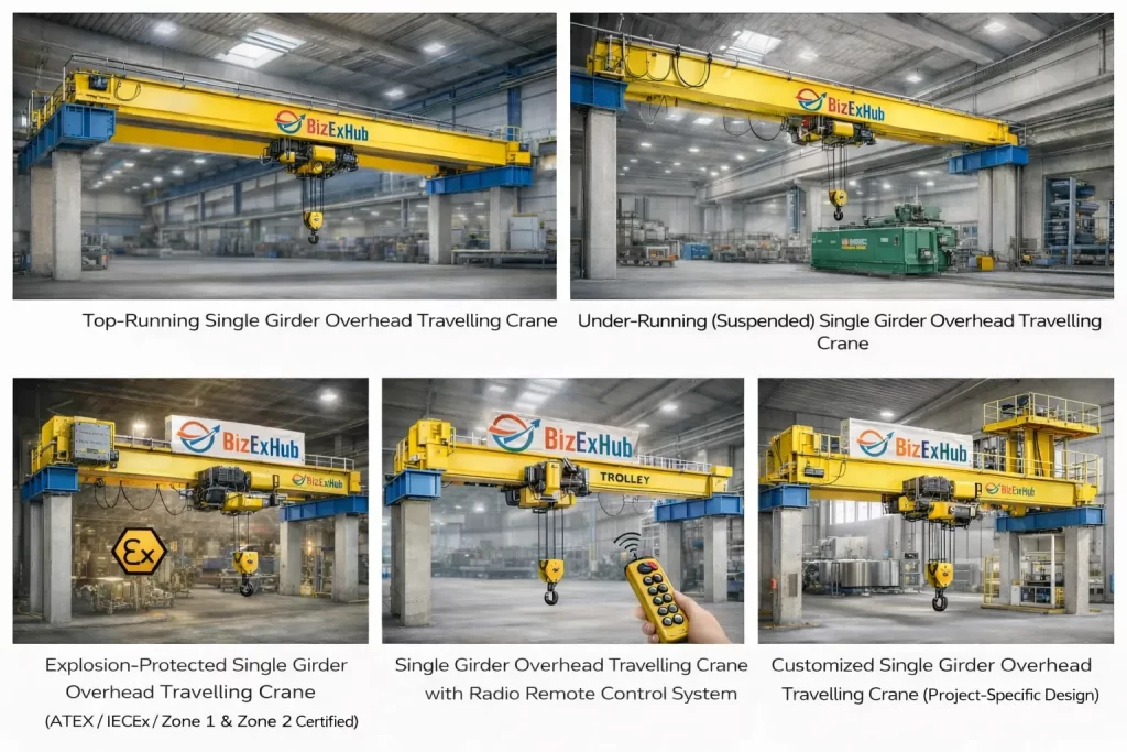 Various Types Single Girder EOT Crane