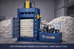 Cotton Baling Press High Stroke Large Bale Type