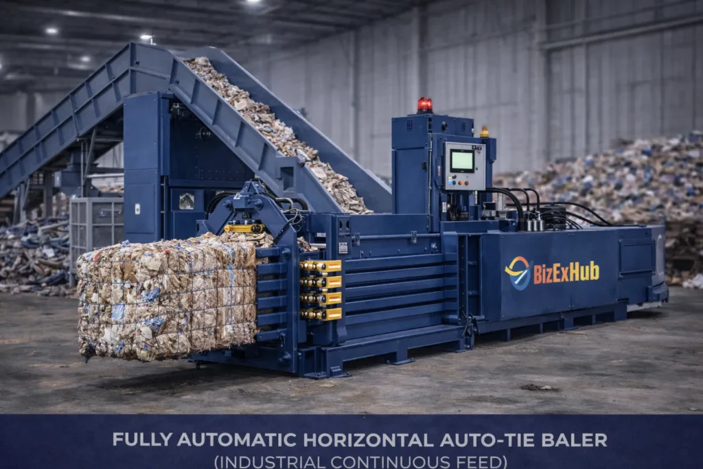 Fully Automatic Horizontal Auto Tie Bailer