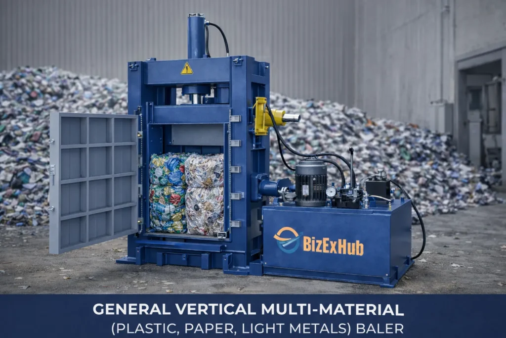 General Vertical Multi Material Baler