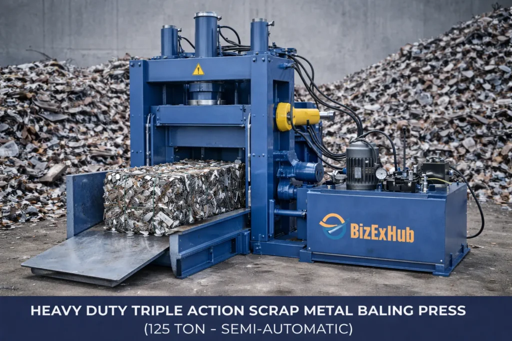 Heavy Duty Triple Action Scrap Metal Baling Press