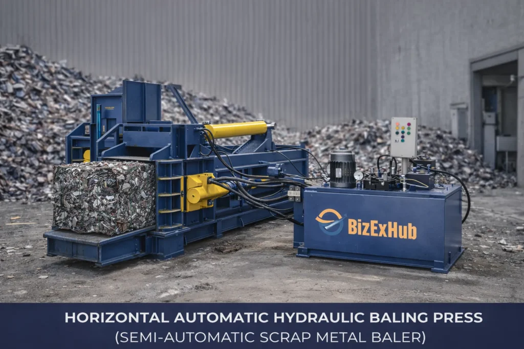 Horizontal Automatic Hydraulic Baling Press