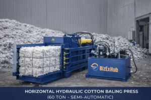 Horizontal Hydraulic Cotton Baling Press