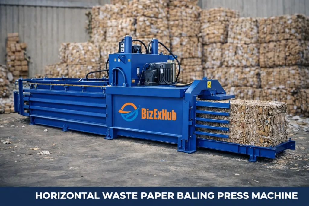 Horizontal Waste Paper Baling Press Machine