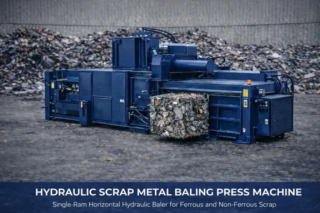 Hydraulic Scrap Metal Baling Press Machine