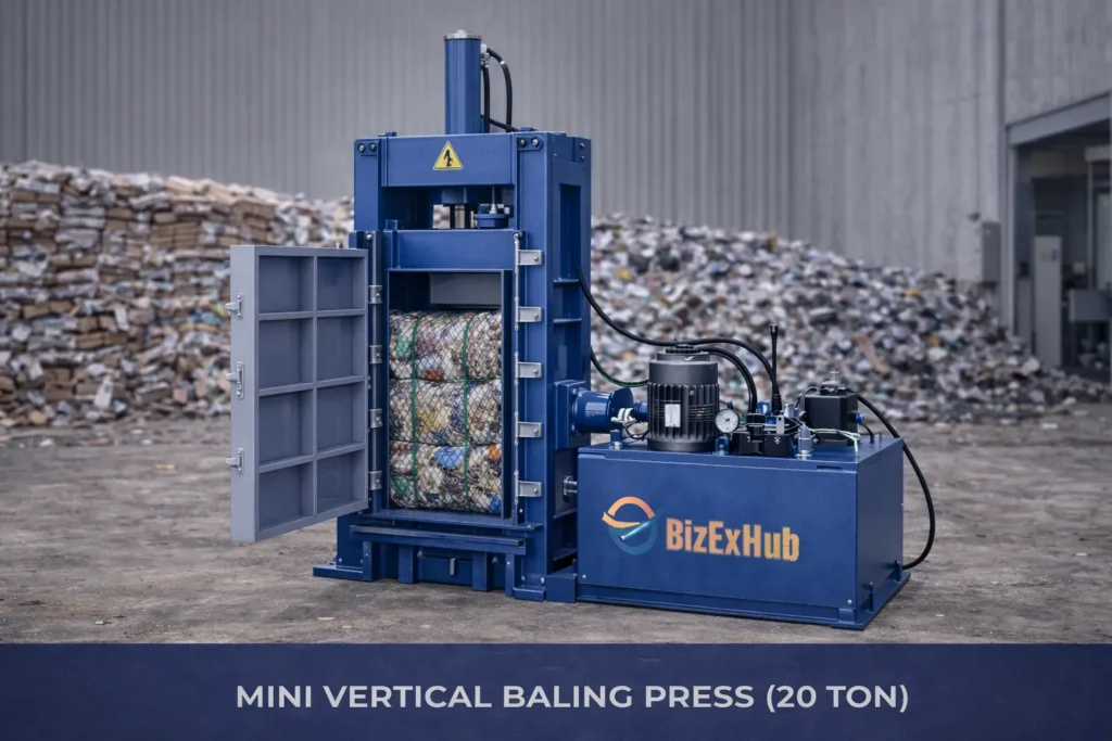 Mini Vertical Baling Press 20 Ton