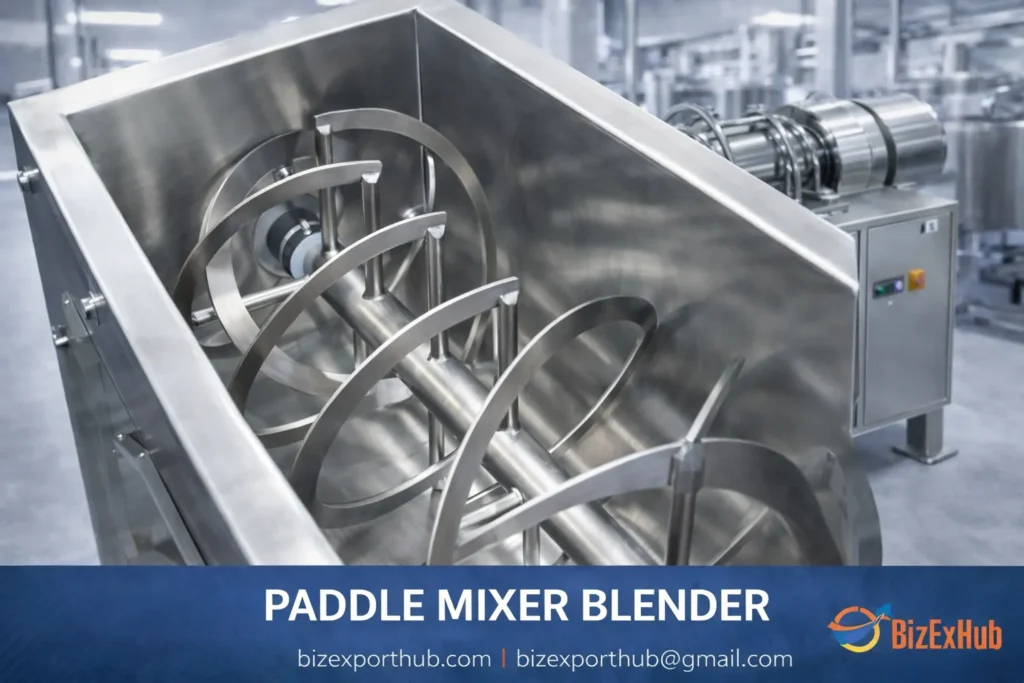 Paddle Mixer Close Up SS Ribbon Blenders