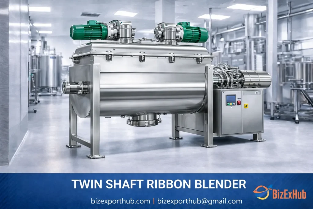 Twin Shaft SS Ribbon Blender
