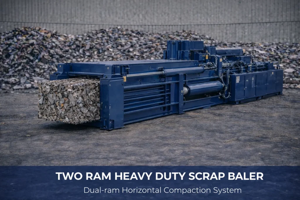 Two Ram Heay Duty Scrap Baler