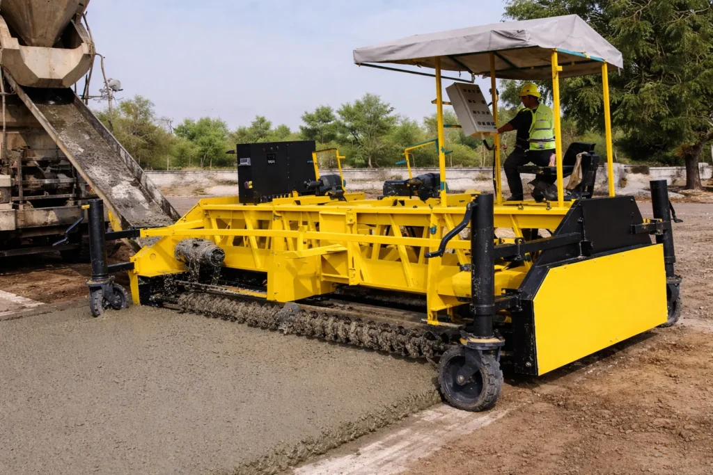 Concrete Screed Paver Machine