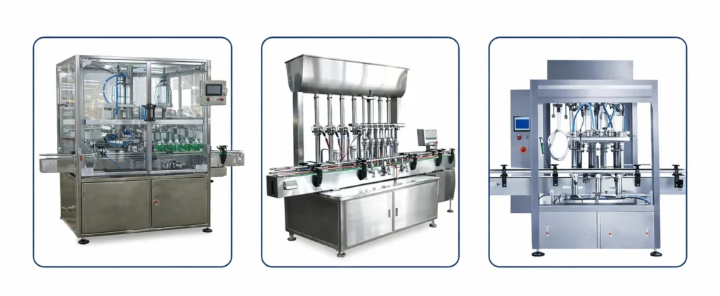 Industrial liquid filling machine for detergent and liquid soap