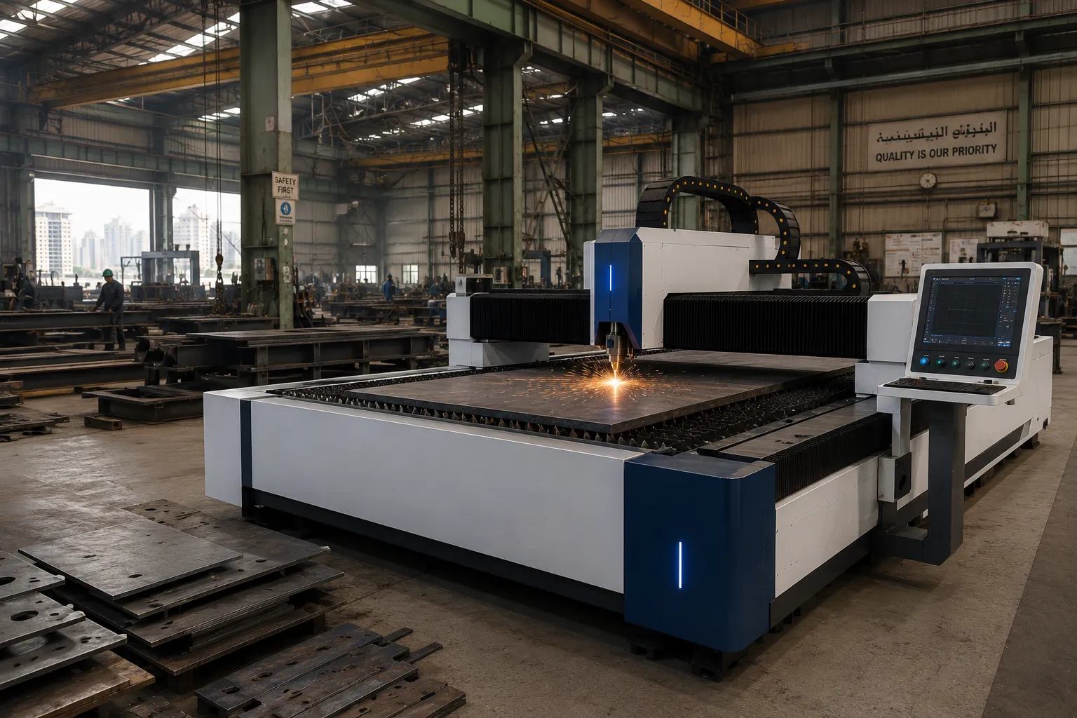 CNC Fiber Laser Cutting Machine In Abu Dhabi