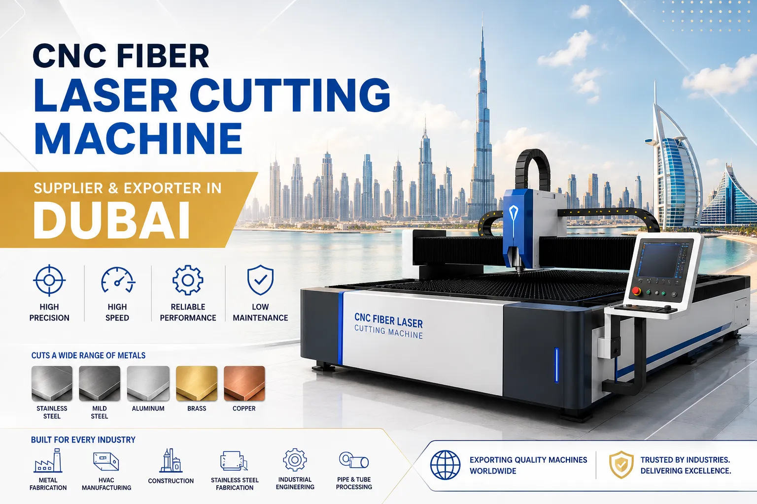 Laser Cutting Machine Exporter In Dubai
